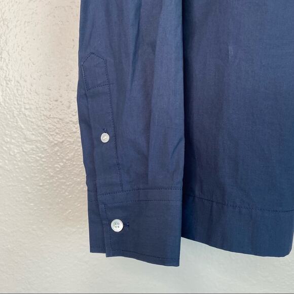 WOOD WOOD Vega Long Sleeeve Navy Shirt - Picture 11 of 11